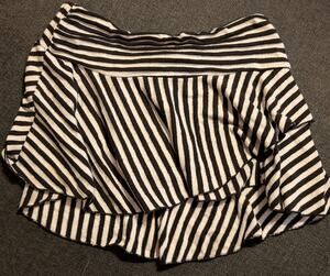 Black and White Striped Skirt Size Small